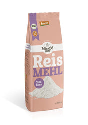 Bauck - Reismehl Vollkorn glutenfrei Demeter 500g