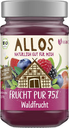 Allos - Frucht Pur 75% Waldfrucht, bio 250g