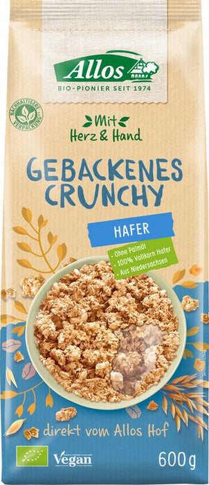 Allos - Mit Herz und Hand Gebackenes Crunchy Hafer bio 600g