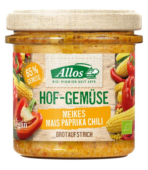 Allos - Hofgemüse Meikes Mais Paprika Chili bio vegan glutenfrei, 135g