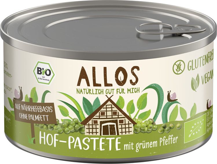 Allos - Hof-Pastete Grüner Pfeffer, bio, 125g