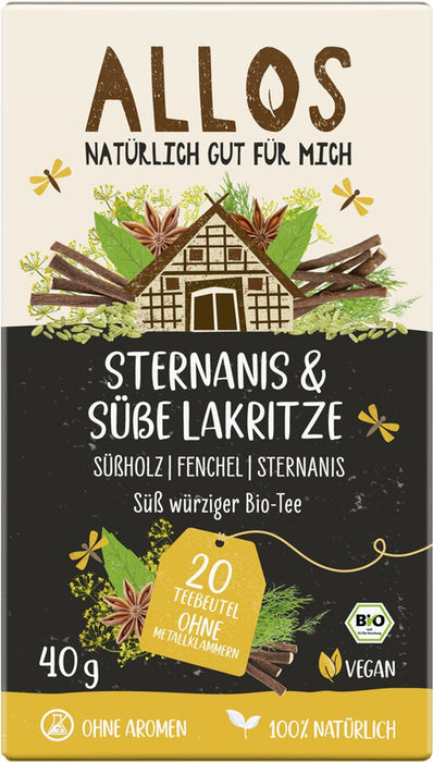 Allos - Sternanis & Süße Lakritze Tee bio 20 Teebeutel 40g