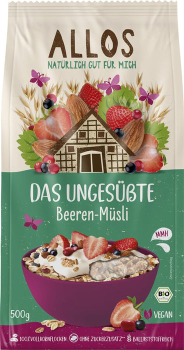 Allos - Das Ungesüßte Beeren-Müsli, 500g