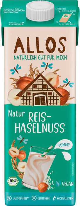 Allos - Reis Haselnuss Drink ungesüßt bio 1 L