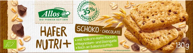 Allos - Hafer Nutri + Keks Schoko bio 130g