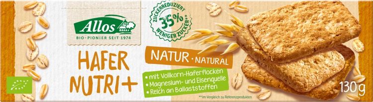 Allos - Nutri + Keks Hafer bio 130g