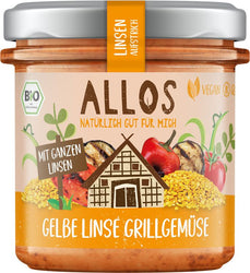 Allos - Linsen-Aufstrich Gelbe Linse Grillgemüse bio 140g