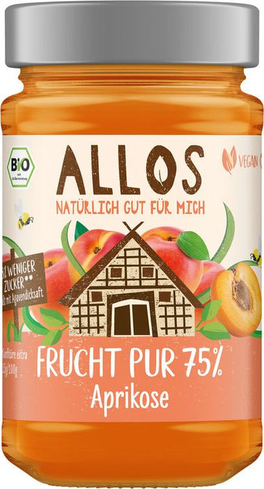 Allos - Frucht Pur 75% Aprikose 250g