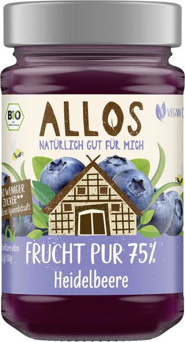 Allos - Frucht Pur 75% Heidelbeere, bio 250g