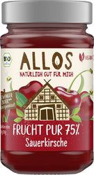 Allos - Frucht Pur 75% Sauerkirsche, bio 250g