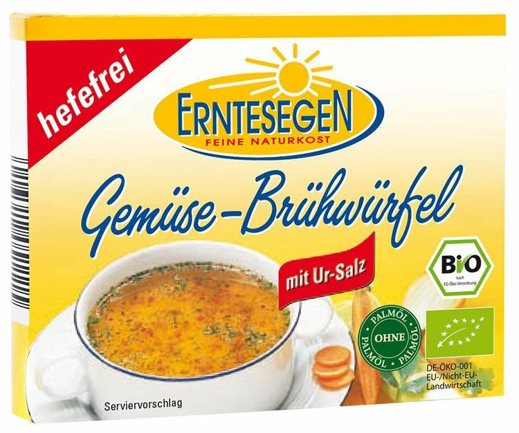 Erntesegen - Gemüse-Brühwürfel hefefrei, bio, 6 St.