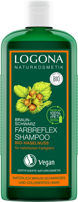 Logona - Farbreflex Shampoo Braun-Schwarz Bio-Haselnuss 250 ml
