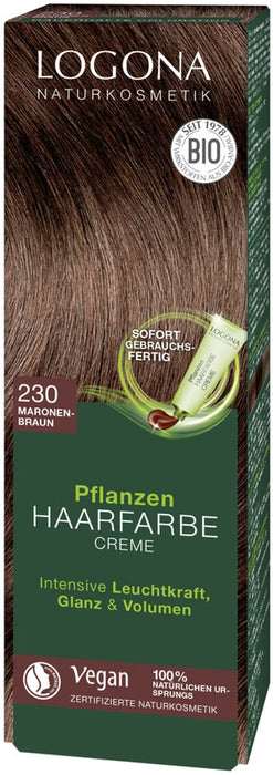Logona - Pflanzen Haarfarbe Creme 230 maronenbraun, 150ml