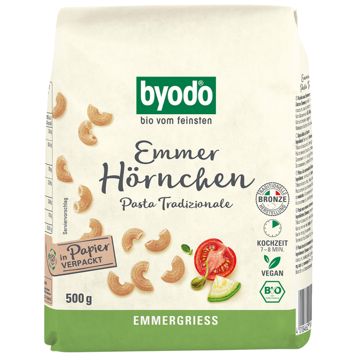 Byodo - Hörnchen Emmer bio, 500g