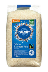 Davert - Demeter Echter Basmati Reis weiß Fairtrade, 500g