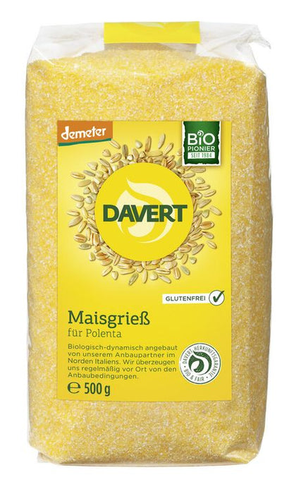 Davert - Demeter Maisgrieß Polenta Glutenfrei, 500g