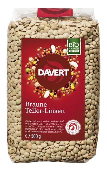 Davert - Braune Teller-Linsen, 500g