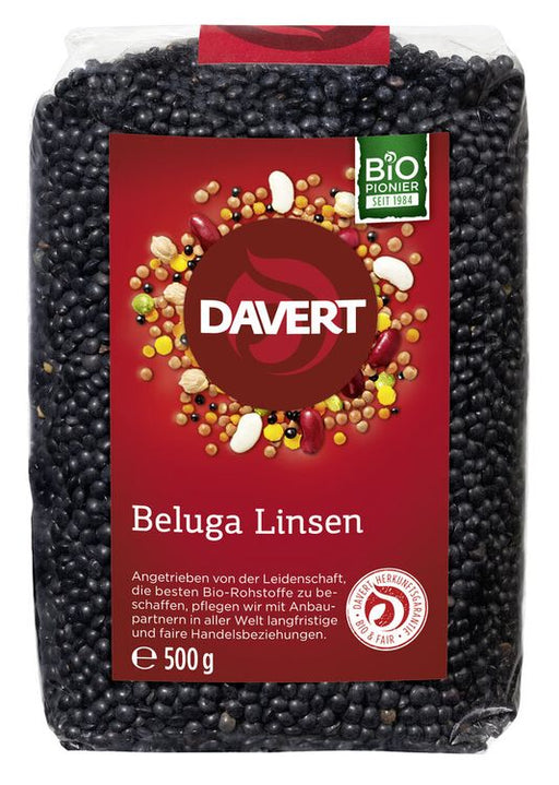 Davert - Beluga Linsen, schwarz, 500g