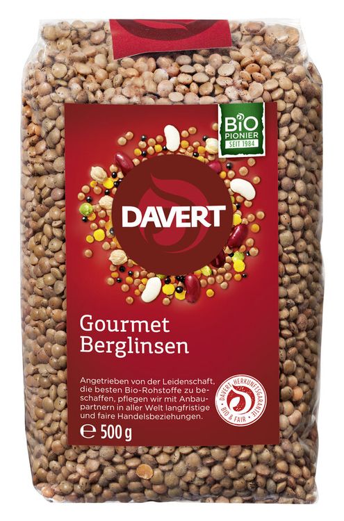 Davert - Gourmet Berglinsen, 500g