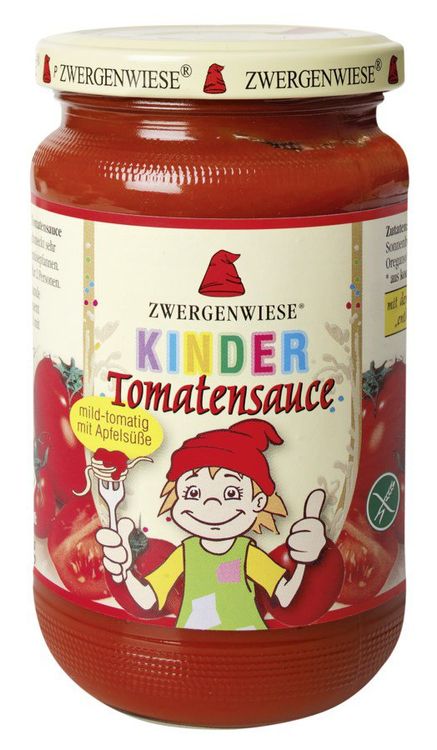 Zwergenwiese - Kinder Tomatensauce mit Apfelsüße bio 350g