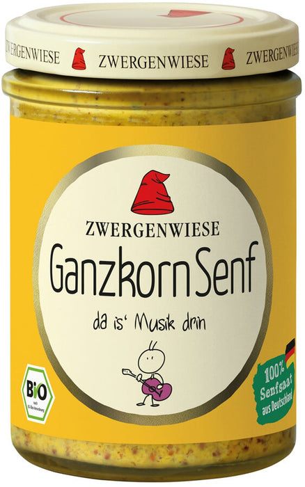 Zwergenwiese - Ganzkorn Senf bio vegan 160ml