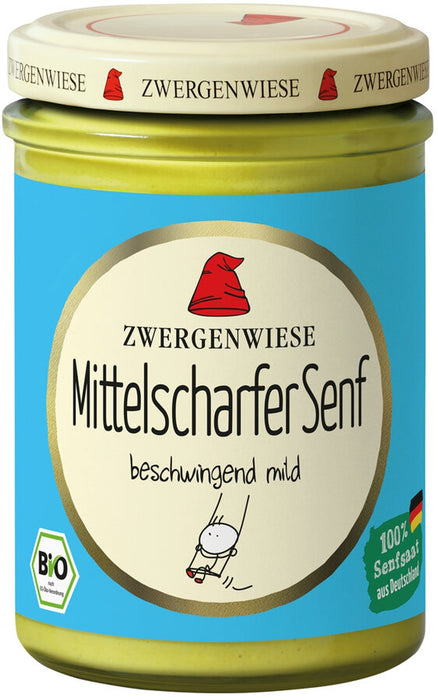 Zwergenwiese - Mittelscharfer Senf bio vegan 160ml