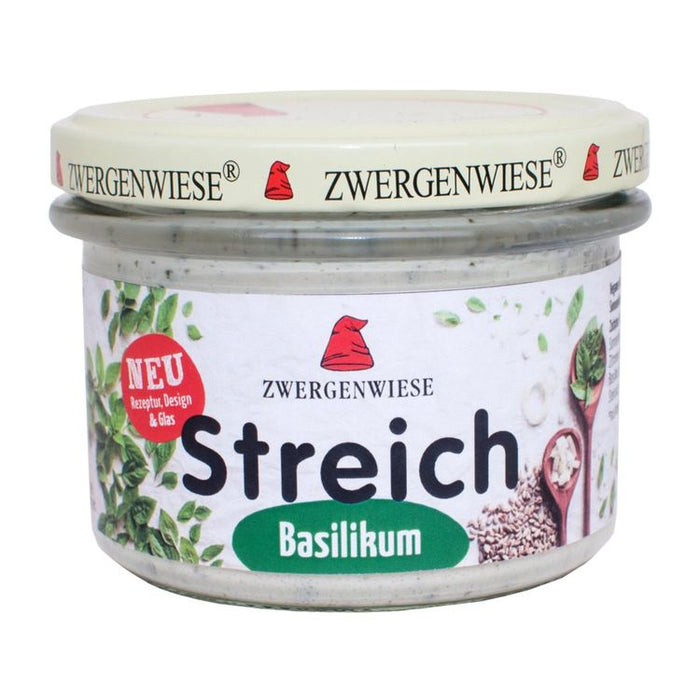 Zwergenwiese - Basilikum Streich Bio Vegan 180g