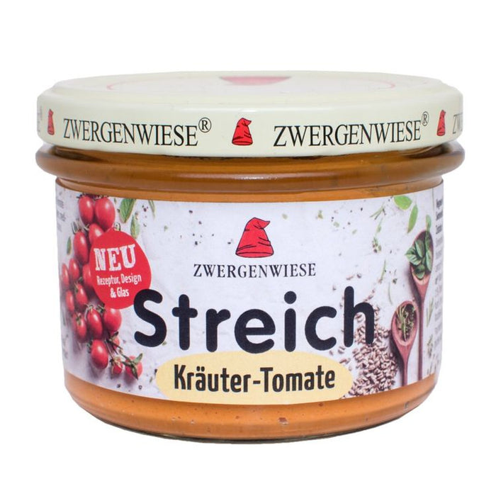 Zwergenwiese - Kräuter-Tomate Streich Bio Vegan 180g