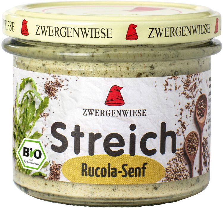 Zwergenwiese - Rucola-Senf Streich bio vegan 180g