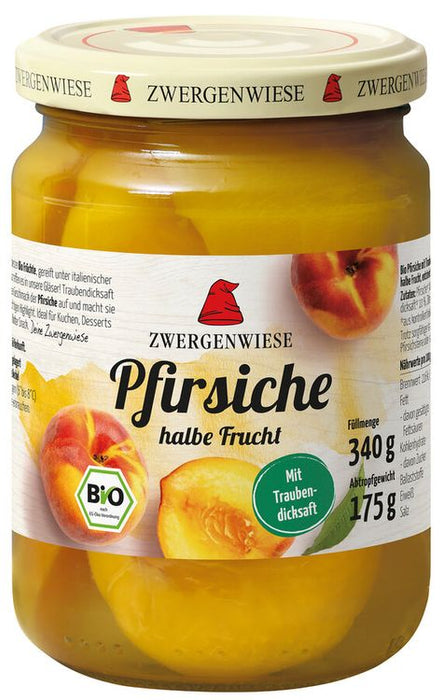 Zwergenwiese - Pfirsiche bio vegan 340g