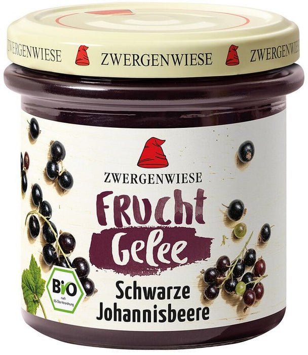 Zwergenwiese - FruchtGelee Schwarze Johannisbeere, 160g