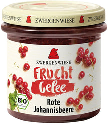 Zwergenwiese - FruchtGelee Rote Johannisbeere bio vegan 160g