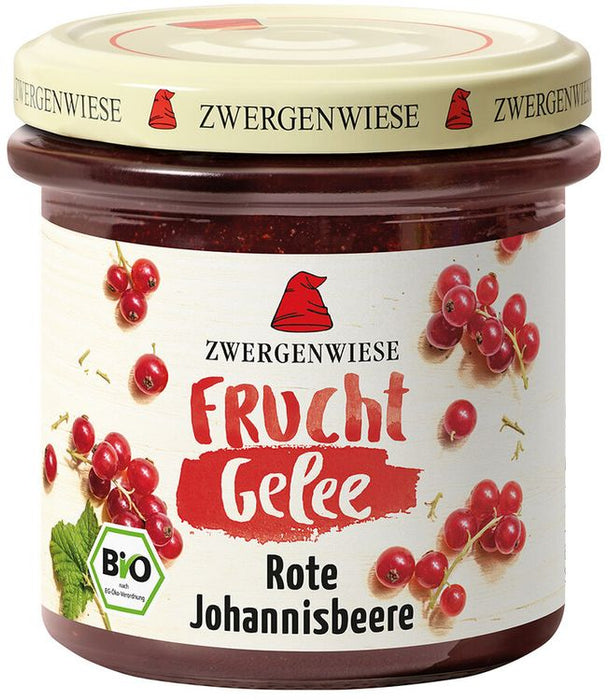Zwergenwiese - FruchtGelee Rote Johannisbeere, 160g