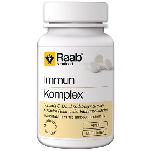 Raab Vitalfood - Immun Plus Lutschtabletten Himbeere 60 Stk.