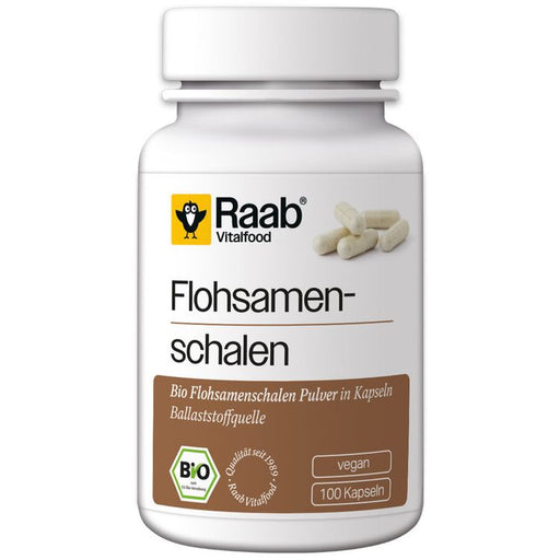 Raab - Flohsamenschalen Bio 100 Kapseln