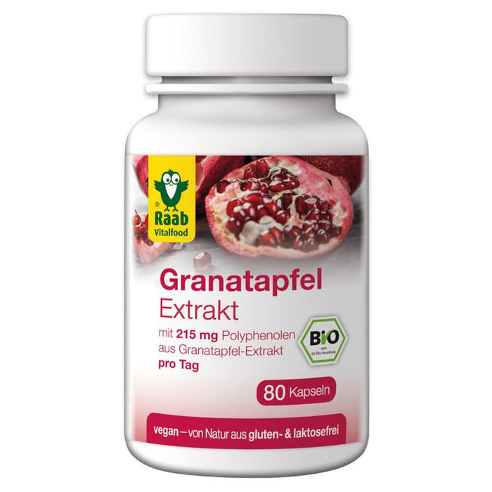 Raab Vitalfood - Granatapfel Extrakt bio 80 Kps.