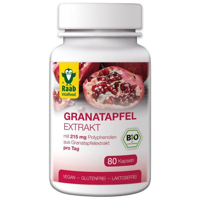 Raab Vitalfood - Granatapfel Extrakt bio 80 Kps.