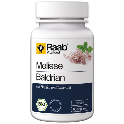 Raab Vitalfood - BIO Melisse - Baldrian 60 Kapseln à 480 mg