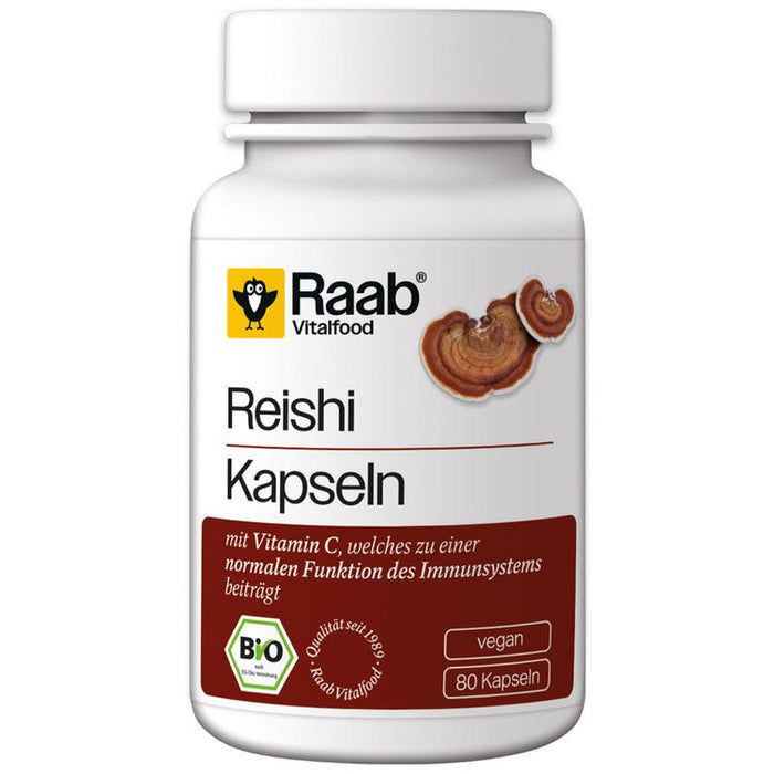 Raab Vitalfood - BIO Reishi 80 Kapseln