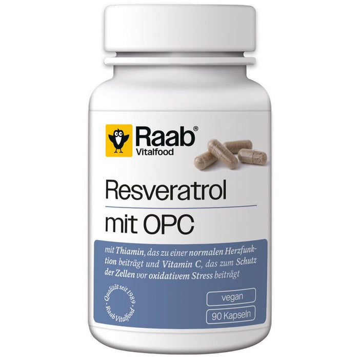 Raab Vitalfood - Resveratrol mit OPC Kapseln, 90 Kaps.