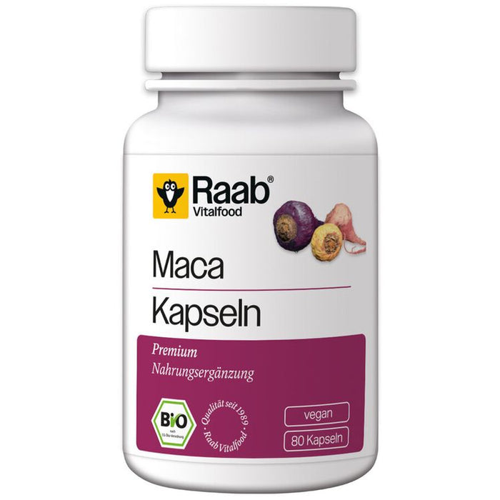 Raab Vitalfood - Bio Maca Kapseln, 80 St.