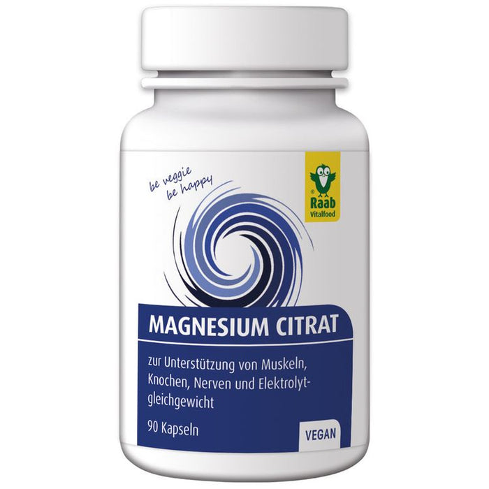 Raab Vitalfoood - Magnesium Citrat Kapseln 90Stk.