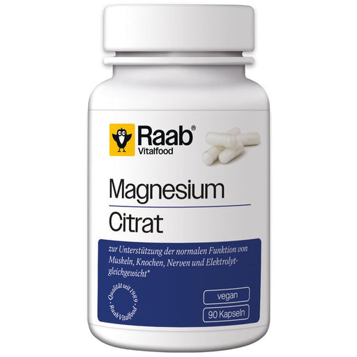 Raab Vitalfood - Magnesium Citrat Kapseln 90Stk.