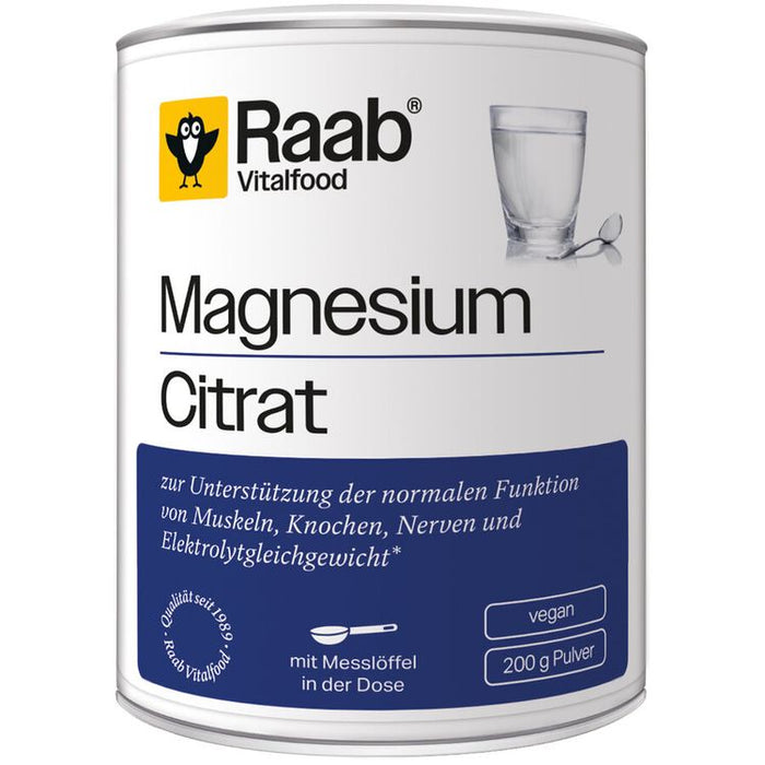 Raab Vitalfood - Magnesium Citrat Pulver 200g