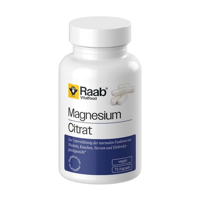 Raab - Magnesiumcitrat Kapseln 75 Stk à 840 mg, 63g