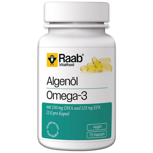 Raab - Algenöl Omega-3 Kapseln, 75 St.