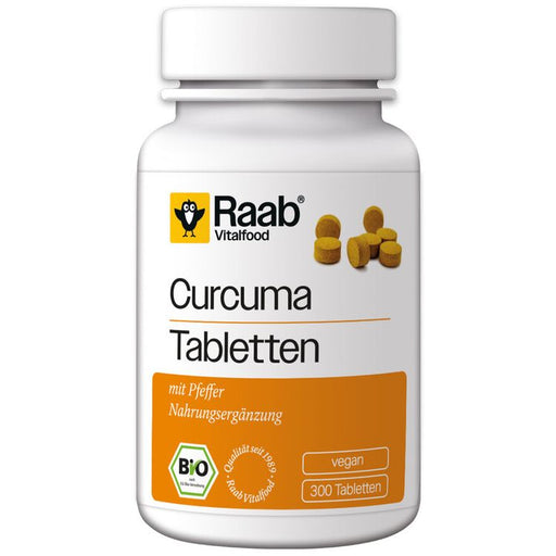 Raab Vitalfood - Curcuma-Tabletten bio 300Stk