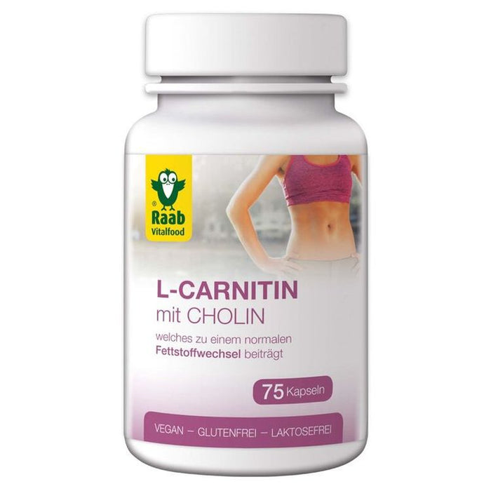Raab - L-Carnitin mit Cholin 75 Kapseln à 650 mg 48,8g