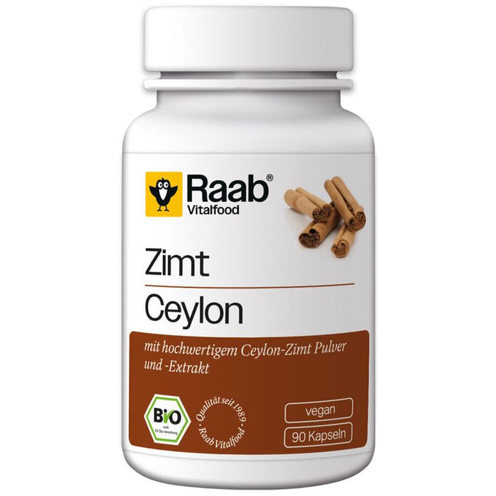 Raab Vitalfood - BIO Zimt 90 Kapseln à 450 mg, 40g