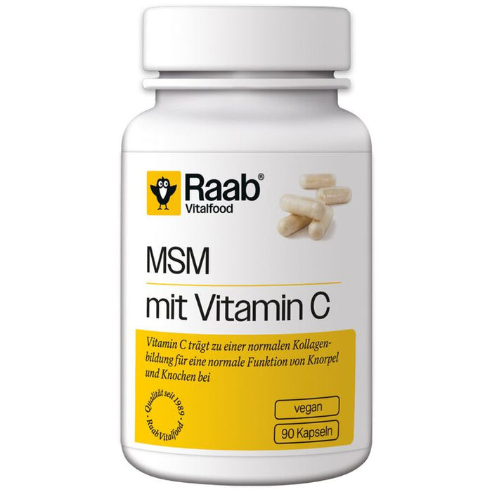 Raab Vitalfood - MSM mit Vitamin C, 90 Kaps.